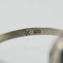 M829 ヘマタイト PN刻印 リング デザイン シルバー 指輪 アンティーク 20号_画像6