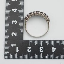 M882 ガーネット GERMANY刻印 リング デザイン シルバー 指輪 ヴィンテージ 1月誕生石 14号_画像10