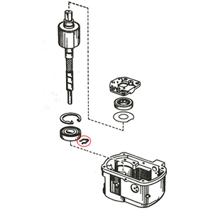 マグネトー ローター シャフト スプリング クリップ ピン XLCH 1958-1965 29622-55A 1個 ハーレー