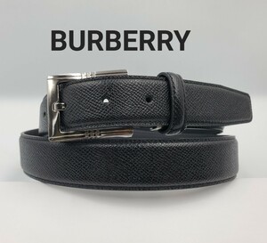 【BURBERRY】バーバリー　紳士レザーベルト　B-10　ブラック　新品未使用