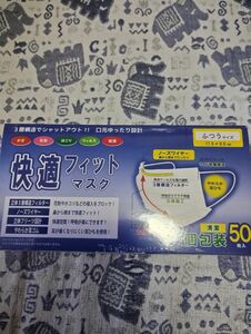 大人用使い捨て快適フィットマスク　50枚入り　個包装