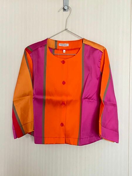 【新品未使用】　ナラカミーチェ　ランダムカラー　サテン七分袖　XL(サイズ3）