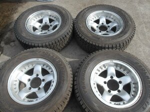 L853-ソ2 225/70R15 冬4本セット スタッドレス 100Q 225/70-15 225-70-15 ヨコハマ ジオランダー I/T G072 15インチアルミホイール