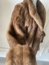 【09】美品高級毛皮mink ミンク ■着丈80cm ■豪華希少 袖の長さは調節できます 特別なデザイン_画像6
