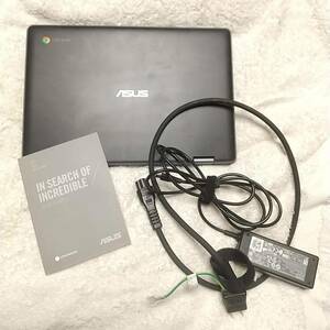 動作品 ASUS Chromebook C214M FLIP 360度回転 タッチスクリーン