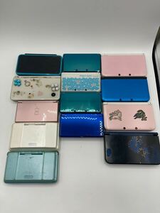 1円 NINTENDO 任天堂 3DS LL New DS Lite 現状品 ジャンク ゲーム まとめ売り 13台セット RED-001 SPR-001 CTR-001 