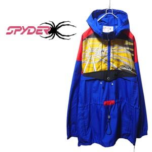 【SPYDER】ナイロンアノラックパーカー 蜘蛛の巣 スキー、スノボーS-292