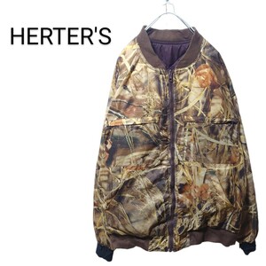 【HERTER'S】リアルツリーカモ 中綿入りリバーシブルジャケット S-409