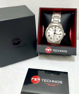【未使用品】TECHNOS テクノス メンズ 腕時計 T9B561S クォーツ　チタン　稼働