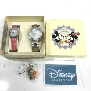 未使用 Disney Collection ディズニーコレクション 腕時計 ミッキーマウス 2本まとめて 限定品 1017/3000 電池交換要 角D0204-33