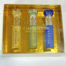 未開封 BVLGARI ブルガリ トラベルエディション ミニ香水 10ml 3点セット D0206-2_画像1