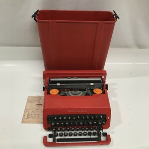 olivetti Valentine オリベッティ タイプライター バレンタイン インテリア ディスプレイ 角D0207-8