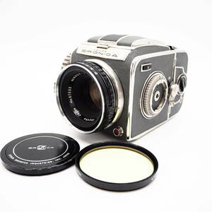 【希少】ZENZA BRONICA DX 中判カメラ ボディ NIKKOR-P 1:2.8 7.5cm ゼンザブロニカ　 D