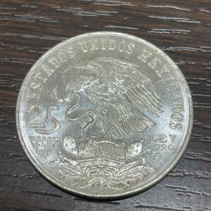 #8355　SV720 メキシコオリンピック　記念銀貨　25ペソ アンティークコイン 硬貨 外国銭 大型
