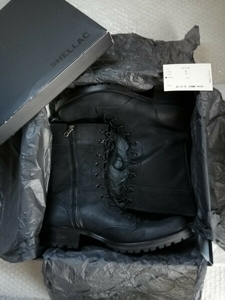 定価67200円　SHELLAC　シェラック　ロングブーツ　靴　オールレザー　カウレザー　サイズ41　美品！