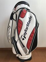 TaylorMade テーラーメイド キャディバッグ/ゴルフバッグ ホワイト 5分割_画像1