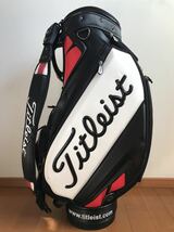 【希少美品】大迫力 Titleist タイトリスト CB202ツアーモデル 3点式 キャディバッグ_画像1