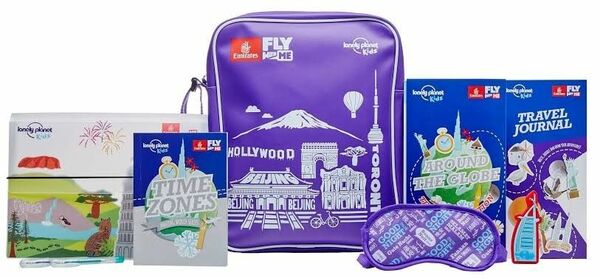 エミレーツ航空キッズアメニティ Emirates FLY WITH ME lonely planet kids ショルダーバッグ