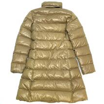 国内正規品 MONCLER モンクレール MOKA DOWN COAT ナイロン ダウンコート ジャケット モカ ジップアップ ブルゾン 0 ベージュ レディース_画像3