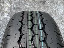 送料税込31800円～【新車外し 2023年 BRIDGESTONE RD613 タイヤホイールセット ハイエース新品ホイールキャップ付】195/80R15 107/105 039_画像10