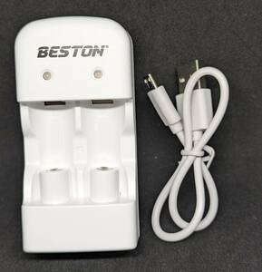 全国送料230円 未使用品 BESTON プラタ CR123A/CR2 充電器セット