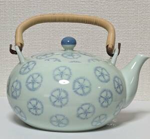 全国送料510円 シンプルな青 急須 徳 ティーポット 土瓶 陶器 茶壺　和風 japan pottery teapot