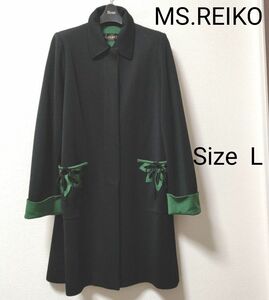 ミズレイコ MS.REIKO　ロングコート　スプリング　Lサイズ