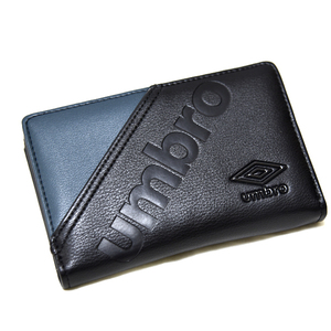新品 UMBRO コンパクトウォレット アンブロ 折り財布 ブラック ラウンドファスナー 未使用 黒 レディース メンズ