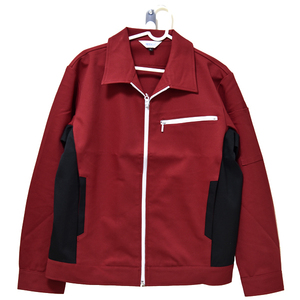新品 PETICOOL ワークブルゾン 5L XXXXL レッド 長袖 ジャケット 未使用 作業着 メンズ レディース 男女兼用 ボルドー 赤 大きいサイズ