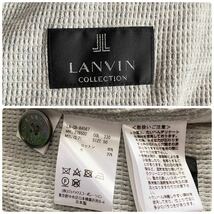 【美品 XLサイズ】ランバンコレクション LANVIN COLLECTION ニット テーラードジャケット シェルボタン ストレッチ アンコン メンズ 50_画像8