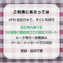 [30GB使い切り最大180日間] データ通信専用プリペイドSIM [DOCOMO回線MVMO] （規定容量使用後は通信停止） #冬狐堂_画像4