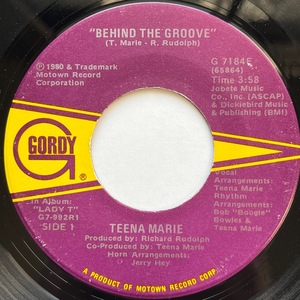 【試聴 7inch】Teena Marie / Behind The Groove 7インチ 45 muro koco フリーソウル サバービア 