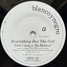 【試聴 7inch】Everything But The Girl / Don't Leave Me Behind 7インチ 45 ギターポップ ネオアコ Ben Watt Tracy Thorn _画像3