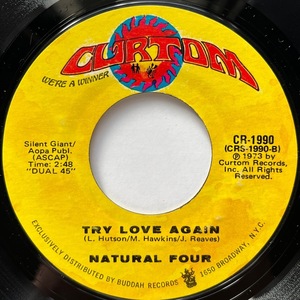 【試聴 7inch】Natural Four / Try Love Again 7インチ 45 muro koco フリーソウル Pete Rock C.L. Smooth Denosh Leroy Hutson