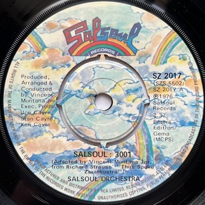 【試聴 7inch】Salsoul Orchestra / Salsoul : 3001 7インチ 45 muro koco フリーソウル 2001年宇宙の旅