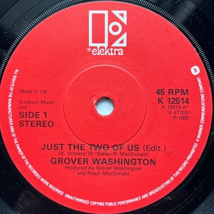 【試聴 7inch】Grover Washington, Jr. / Just The Two Of Us 7インチ 45 muro koco フリーソウル Ino Hidefumi Jos James Bill Withers