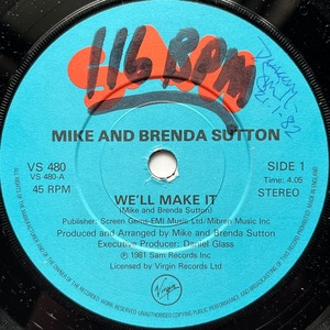 【試聴 7inch】Mike And Brenda Sutton / We'll Make It 7インチ 45 muro koco フリーソウル サバービア 