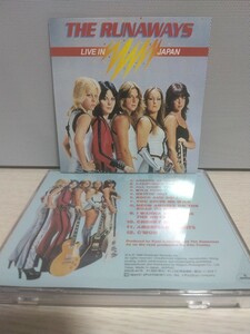 ☆THE RUNAWAYS☆LIVE IN JAPAN【国内盤】ザ・ランナウェイズ ライヴ CD リタ・フォード ジョーン・ジェット