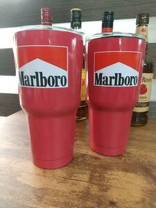 即決　新品　送料無料　タンブラー　マルボロ　Marlboro　保温　冷温　マイボトル　容器　サーキット　F1　レース　タバコ