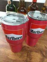 即決　新品　送料無料　タンブラー　マルボロ　Marlboro　保温　冷温　マイボトル　容器　サーキット　F1　レース　タバコ_画像2