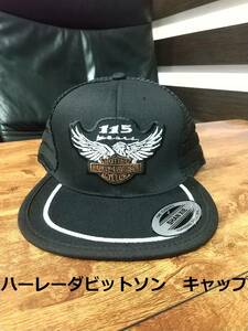 即決　新品　送料無料　ハーレーダビッドソン　アメリカ　CAP　キャップ　バイク　ツーリング　モーターサイクル　HARLEY　黒　US