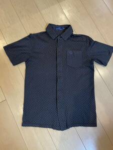 FRED PERRY(フレッドペリー) Short Sleeve Shirt／ポロシャツ　size:M/ブラック＆グレー 