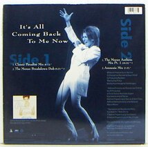 12”Single,CELINE DION　IT'S ALL COMING BACK TO ME NOW 輸入盤_画像2
