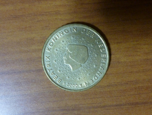 外国金貨 オランダ 10ユーロセント ユーロコイン 2000年 10 Euro cent ベアトリクス女王 Beatrix Koningin Nederlanden Netherlands 外貨