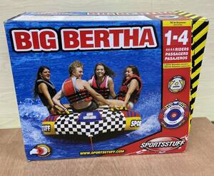 ★1円スタート★即決あり！SPORTSSTUFF トーイングチューブ Big Bertha ビッグバーサ 4人乗り ジェットスキー マリンスポーツ 海 おもちゃ