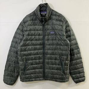 patagonia ダウンジャケット ジップアップ 総柄ダウン ブルゾン ダウンセーター カモフラ柄 グリーン パタゴニア 【送料一律/同梱可能】J