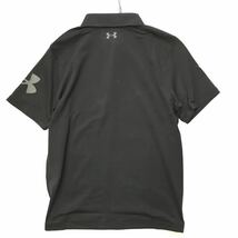 新品【メンズL】黒 アンダーアーマー（UNDERARMOUR）速乾 ストレッチ 軽量 ドライ 高機能 ゴルフウェア プレーオフ ポロシャツ_画像7