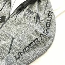 ◆H290 新品【メンズXL】グレー ゴルフにオススメ UNDER ARMOUR アンダーアーマー フルジップ パーカー スウェット 裏起毛 フリース_画像4