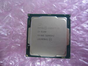 284★CPU Intel Core i3-8100 3.60GHZ SR3N5 動作品