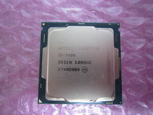 436★CPU Intel Core i5 7400 SR32W 3.00GHz 動作品